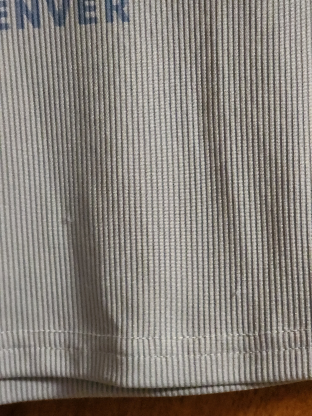 SHEIN Light Blue Colorado Denver Ribbed Crop Top - Picture 3 of 3